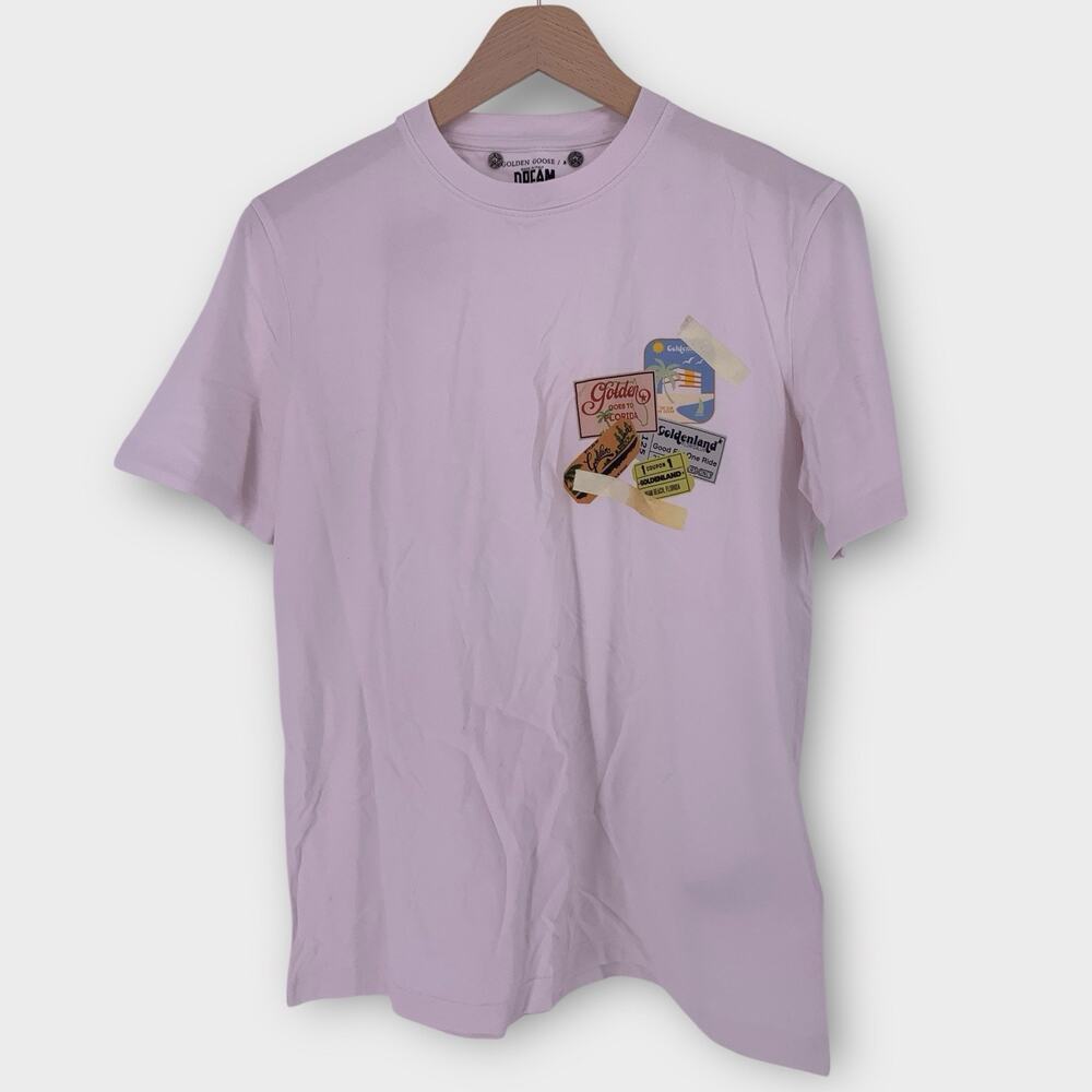 Golden Goose Florida Ticket T-Shirt 100% Cotton Made in Italy S
